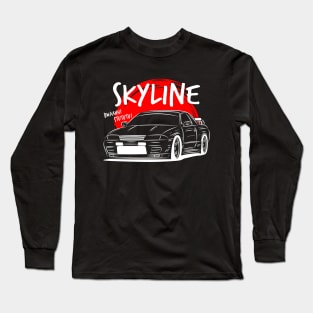 R32 GTR Skyline Draw Long Sleeve T-Shirt